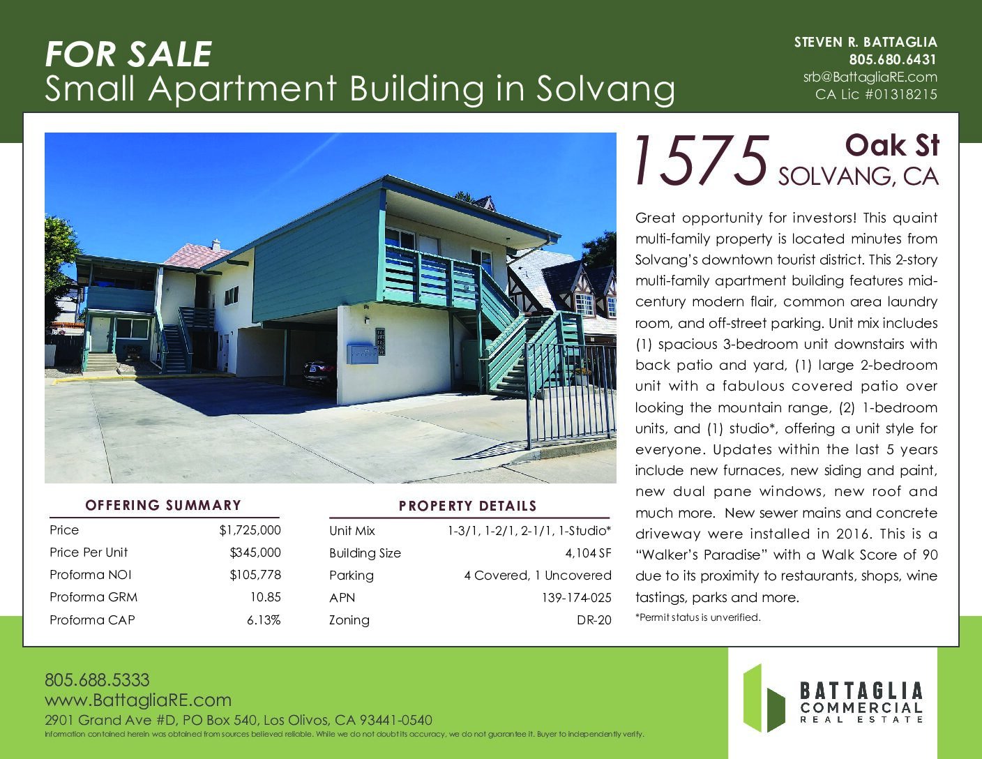 1575 Oak St Flyer BCRE_012825